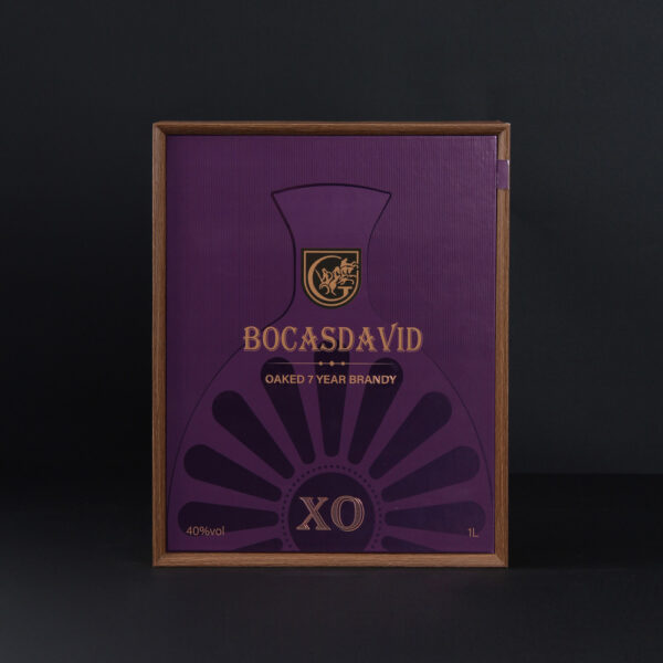 Purple Gold Embossed Rigid Box with Magnetic Closure