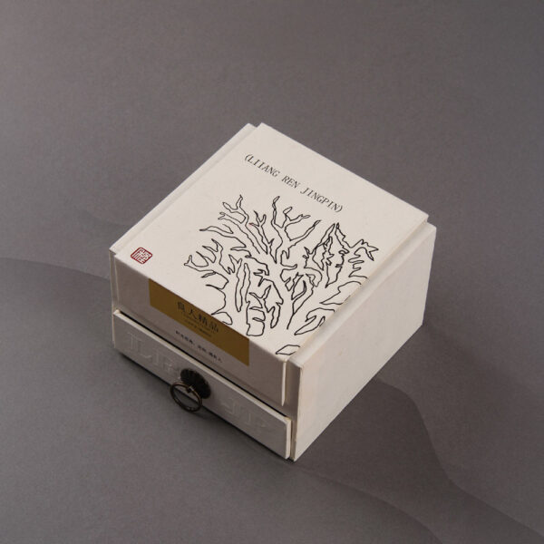 Cream Luxury Jewelry Drawer Box with Foil Stamping