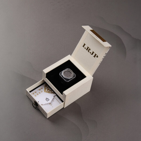 Cream Luxury Jewelry Drawer Box with Foil Stamping