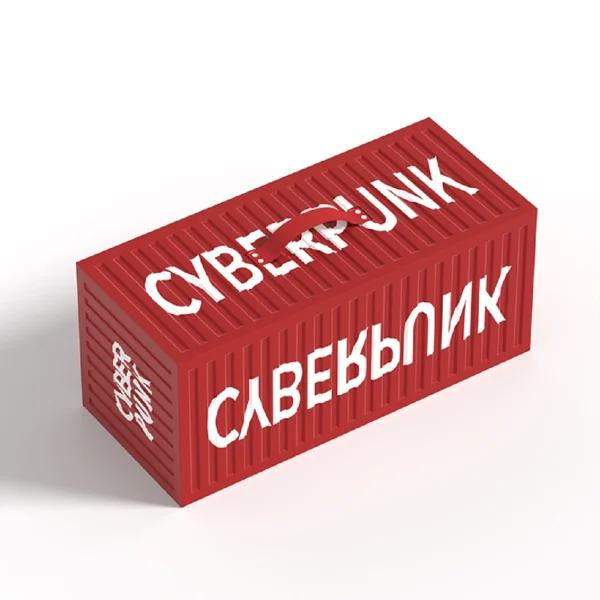 Corrugated Container-Inspired Rigid Box for Gifts or Collectibles