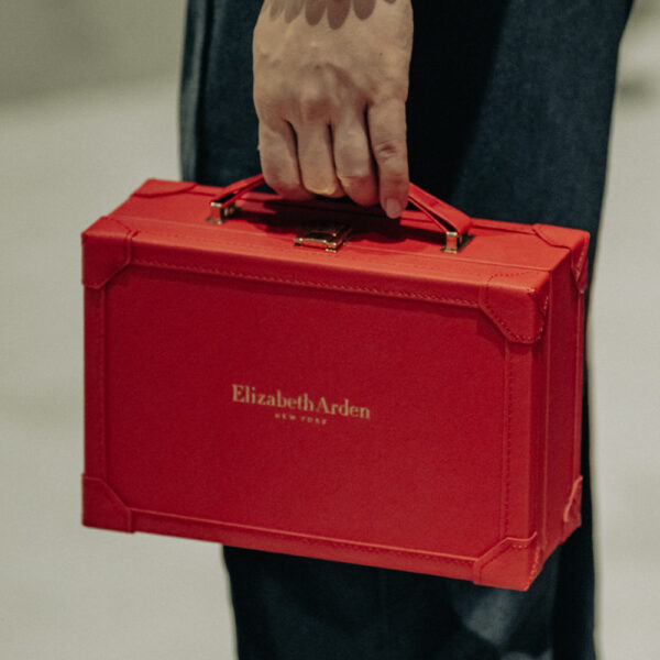 Luxury Red Rigid Gift Case with Handle and Clasp