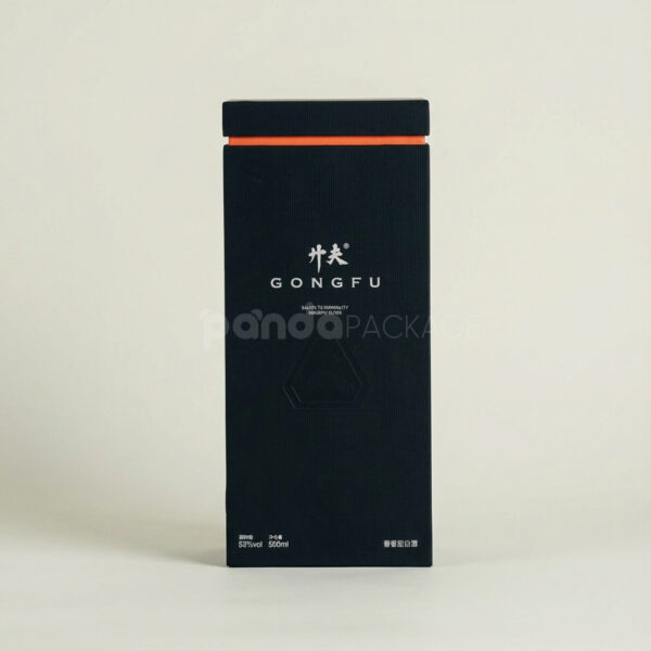 Matte Black Rigid Gift Box with Bold Red Interior