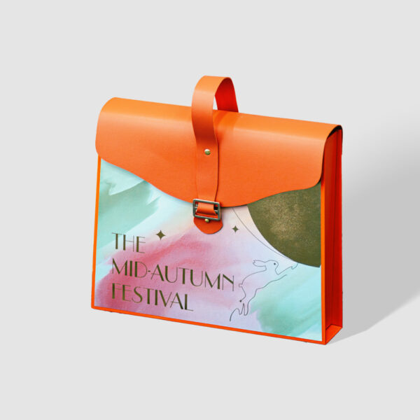 Artistic Envelope-Style Gift Box with Handle and Buckle