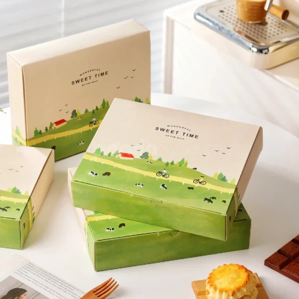 Pastoral Hillside Pastry Gift Box