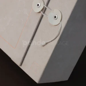 Minimalist Origami-Inspired Rigid Box with Button Closure