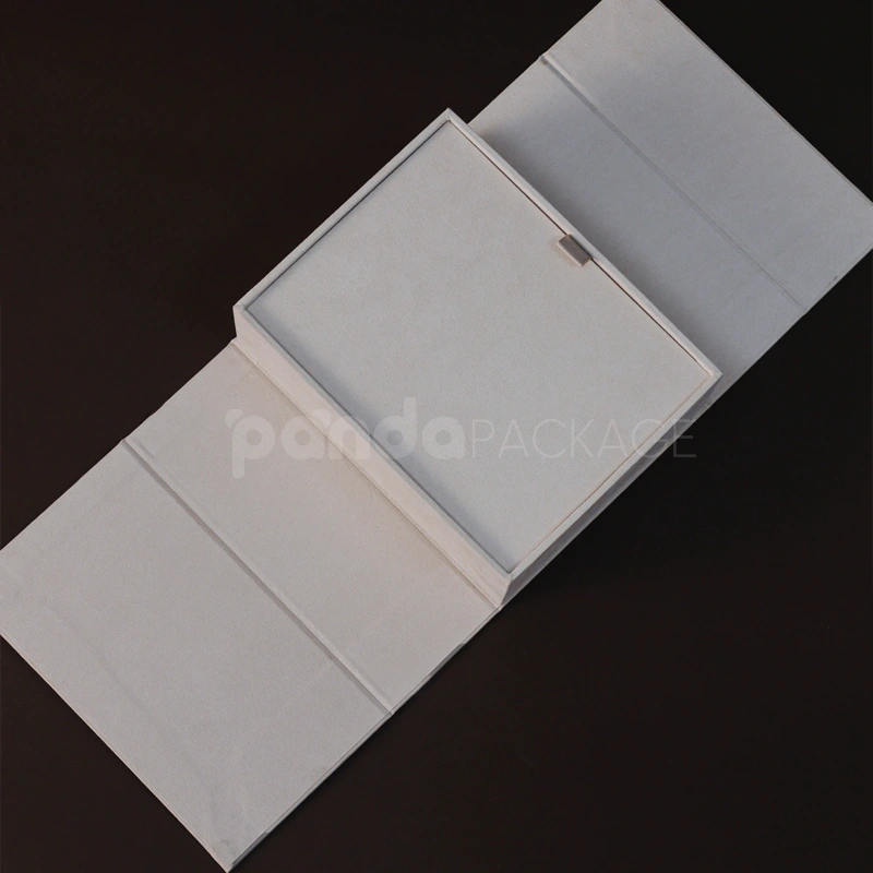 Minimalist Origami-Inspired Rigid Box with Button Closure