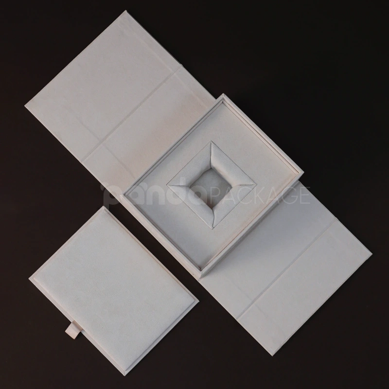 Minimalist Origami-Inspired Rigid Box with Button Closure