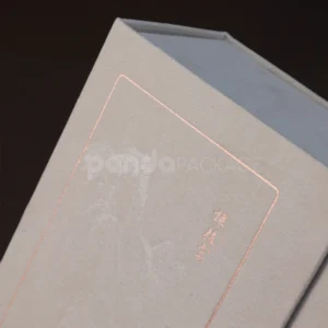 Minimalist Origami-Inspired Rigid Box with Button Closure