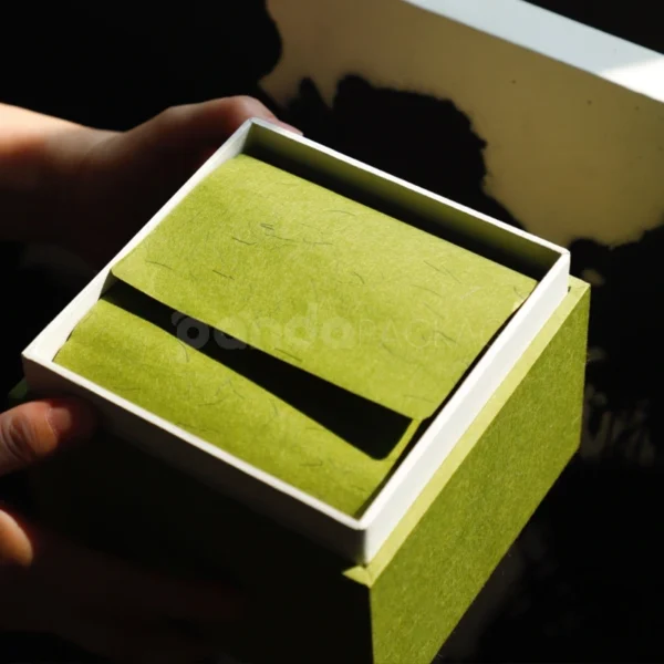 Oriental-Inspired Tea Cup Gift Box with Artistic Lid and Padded Insert