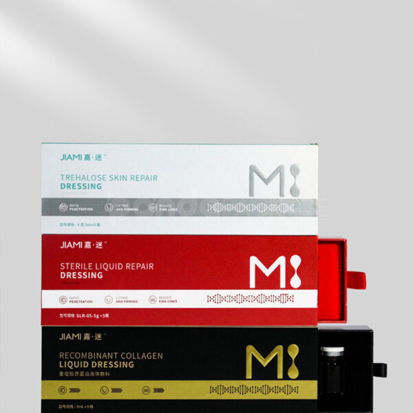 Premium Vial Packaging Box with Metallic Foil Accents