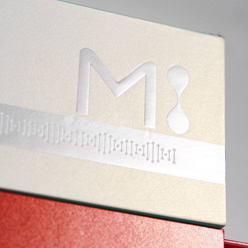 Vial Packaging Box with Metallic Foil Accents