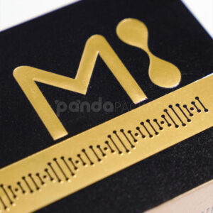 Vial Packaging Box with Metallic Foil Accents