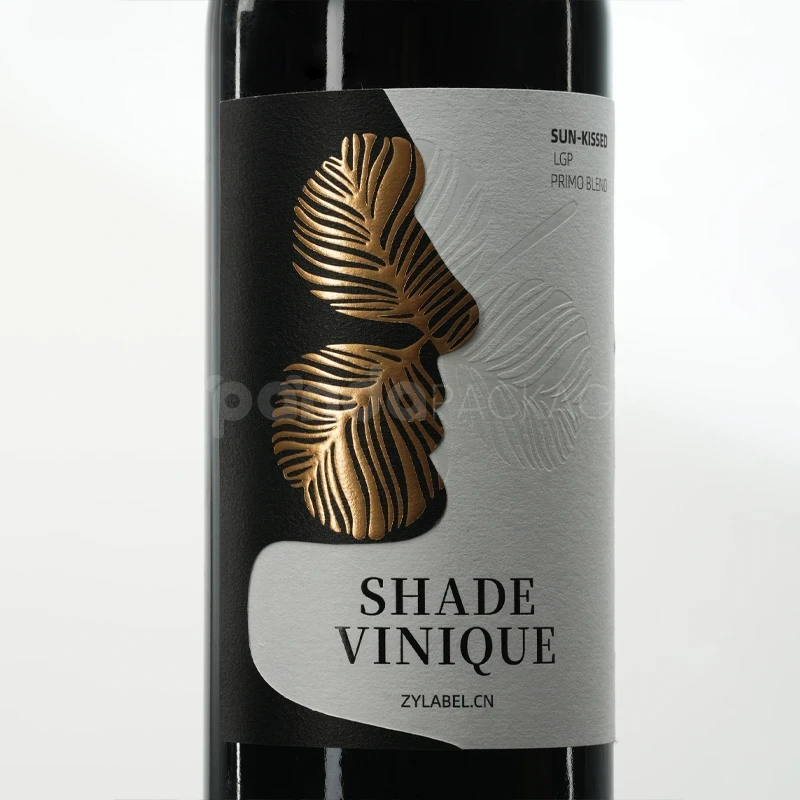Gold Foil Wine Label Sticker