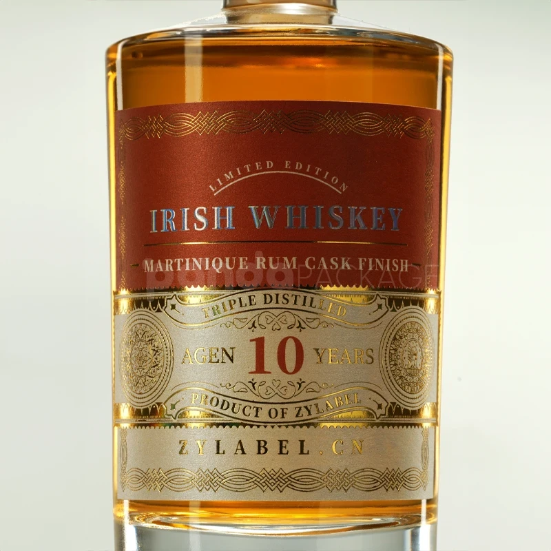 Classic Aged Whiskey Label Sticker