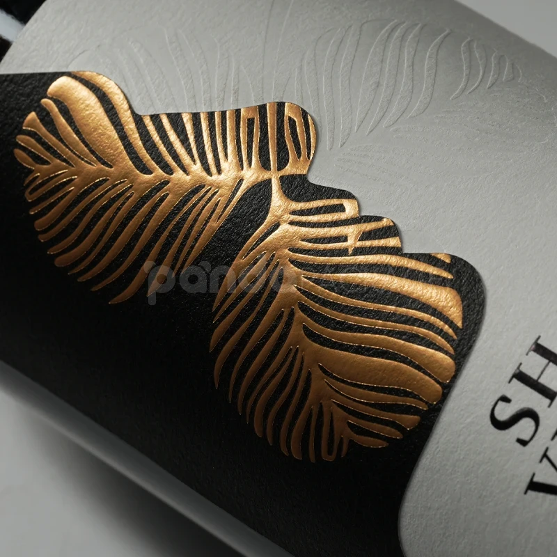 Gold Foil Wine Label Sticker