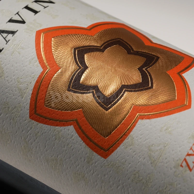 Artisan Floral Wine Label Sticker