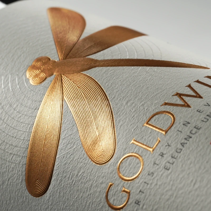 Label Sticker with Gold Foil Accent