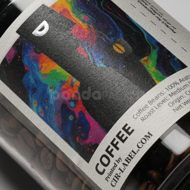 Label Sticker with Matte Texture