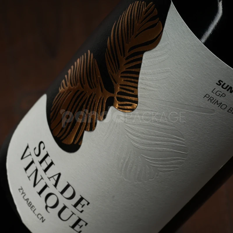 Gold Foil Wine Label Sticker