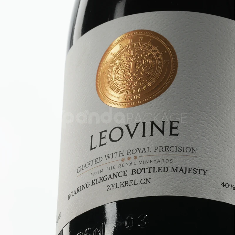 Minimalist Royal Wine Label Sticker