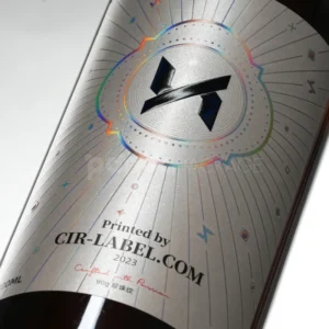 Holographic Cold Foil Wine Label Sticker