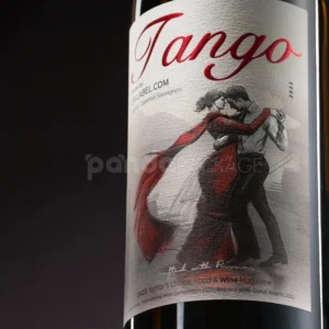 Wine Label Sticker with Textured Finish