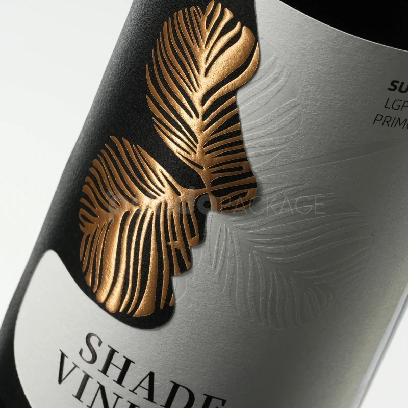 Gold Foil Wine Label Sticker
