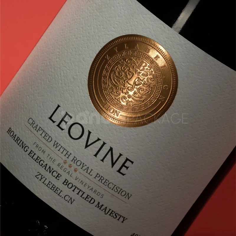 Minimalist Royal Wine Label Sticker