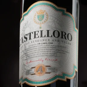 Regal Embossed Wine Label Sticker