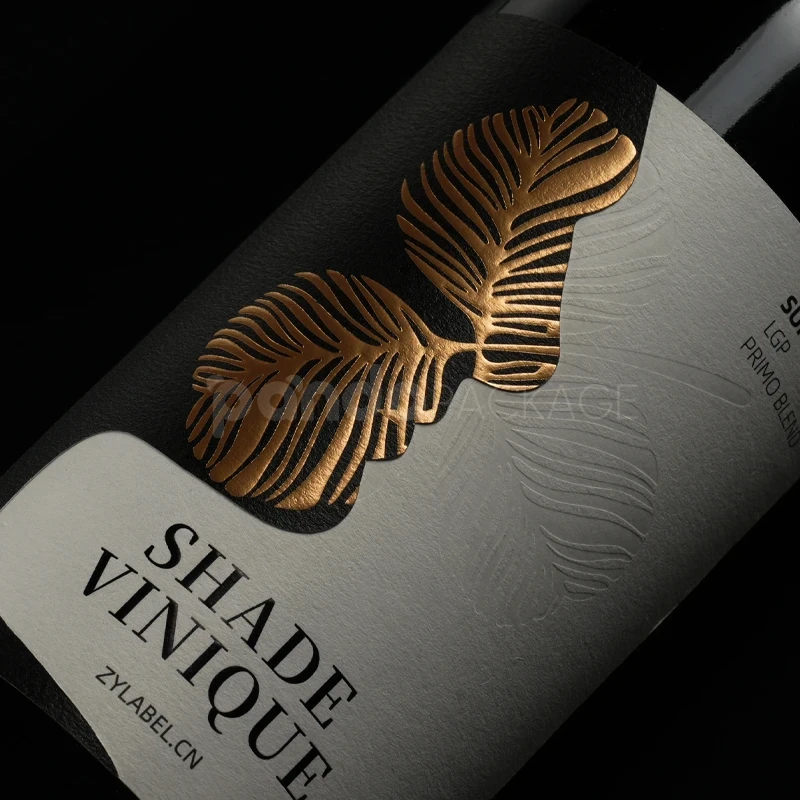 Gold Foil Wine Label Sticker