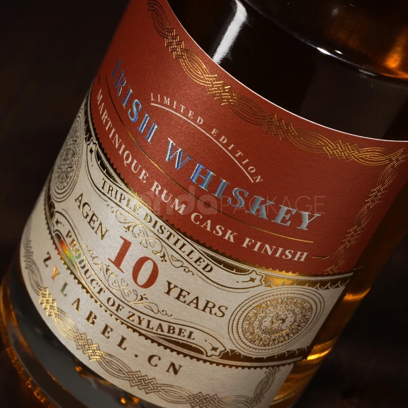 Classic Aged Whiskey Label Sticker