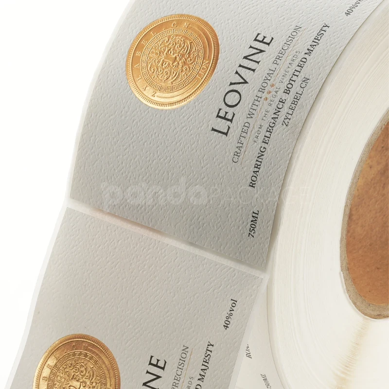 Minimalist Royal Wine Label Sticker