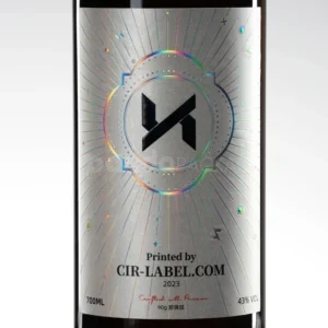 Holographic Cold Foil Wine Label Sticker