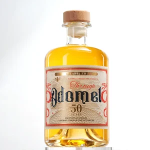 Vintage Script Whiskey Label Sticker