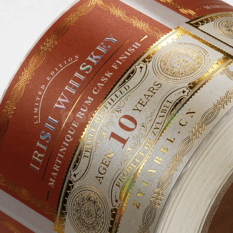 Classic Aged Whiskey Label Sticker