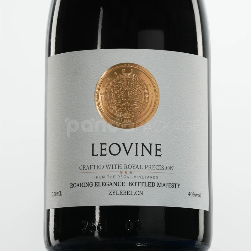 Minimalist Royal Wine Label Sticker