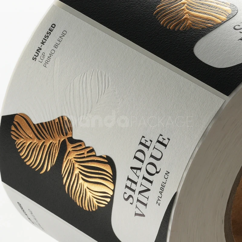Gold Foil Wine Label Sticker