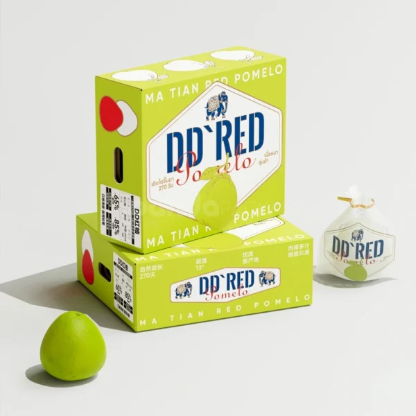 Bold Modern Fruit Gift Box for Pears with Custom Branding and Inner Tray