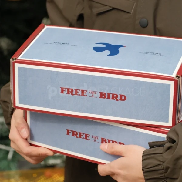 FREE BIRD Custom Rigid Gift Box with Modern Graphic Design