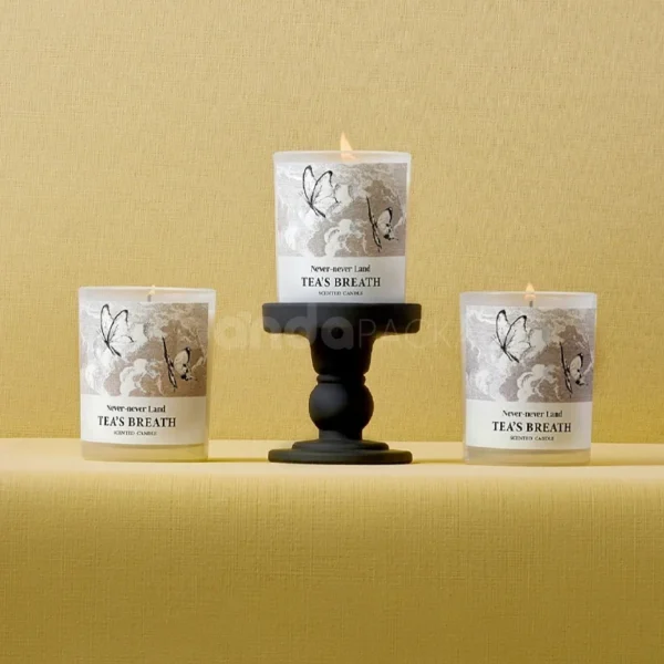Vintage-Inspired Candle Label Packaging for Artisan Scented Candles