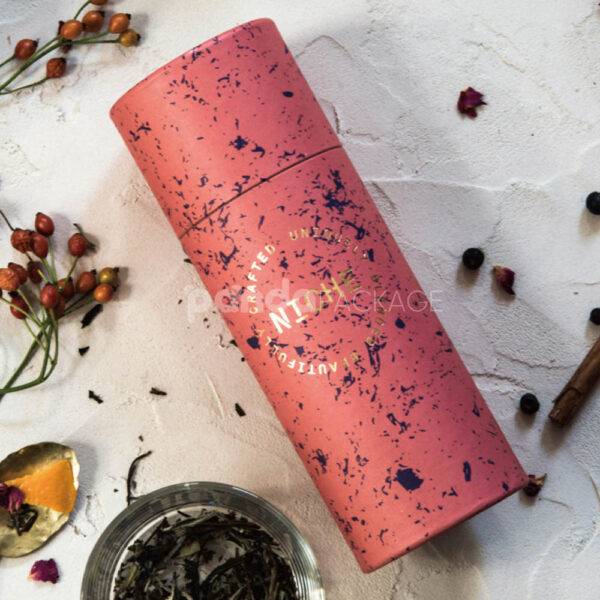 Colorful Cylinder Tea Tube Packaging