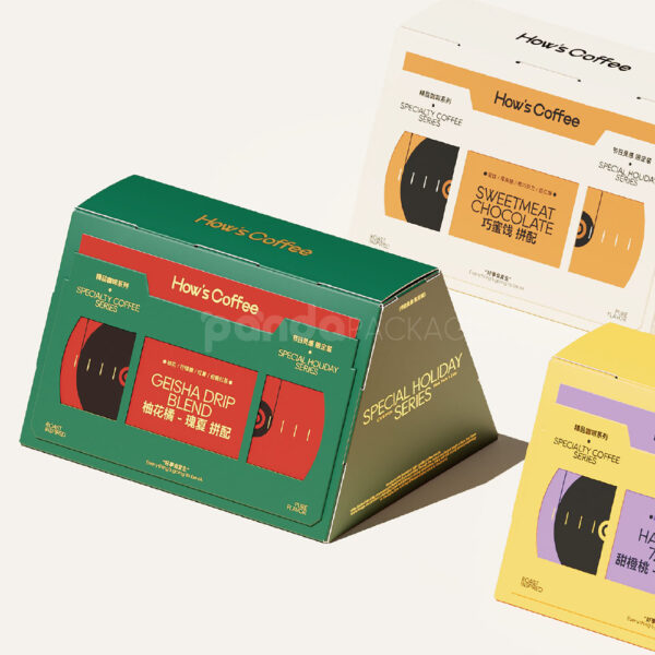 Colorful Folding Cardboard Packaging for Food Products