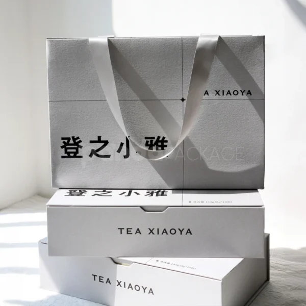 Minimalist White Cosmetic Box with Insert Divider