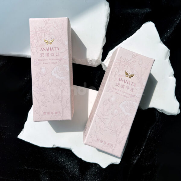 Elegant Floral Cosmetic Box with Embossed Details