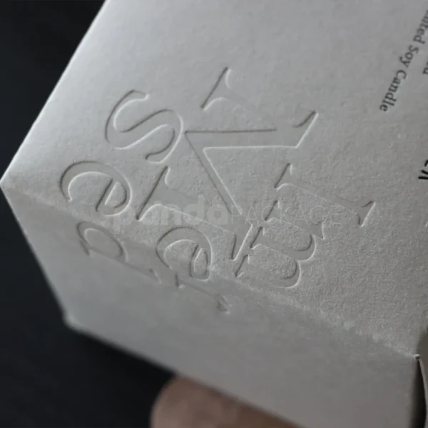 Minimalist Embossed Paper Box for Premium Skincare Packaging