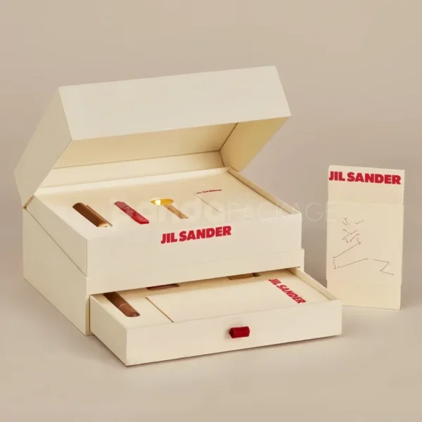 Minimalist Rigid Gift Box with Logo Branding and Drawer Insert