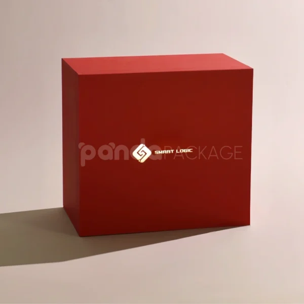 Premium Red Rigid Gift Box with Magnetic Closure