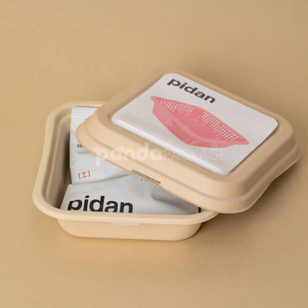 Eco-Friendly Kraft Paper Food Box with Lid