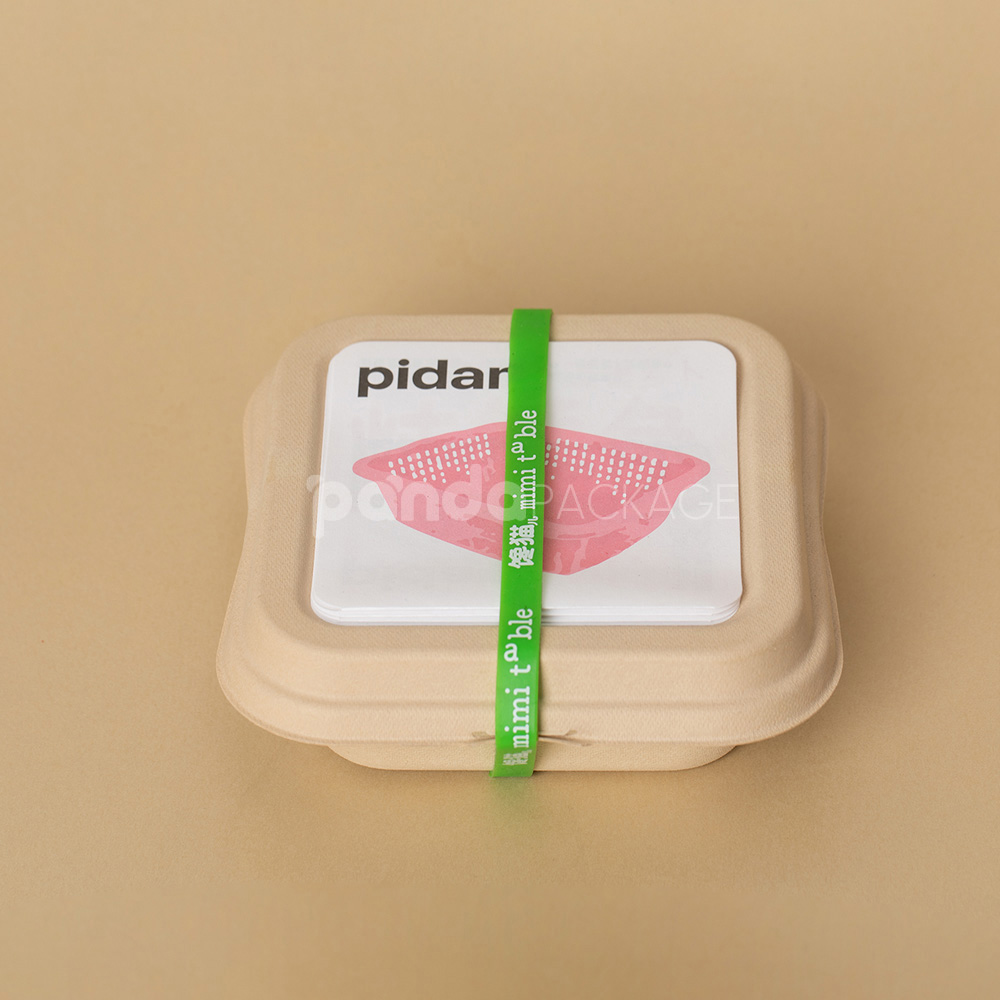 Eco-Friendly Kraft Paper Food Box with Lid