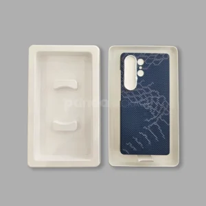 Eco-Friendly Molded Fiber Packaging Box with Minimalist Embossed Finish